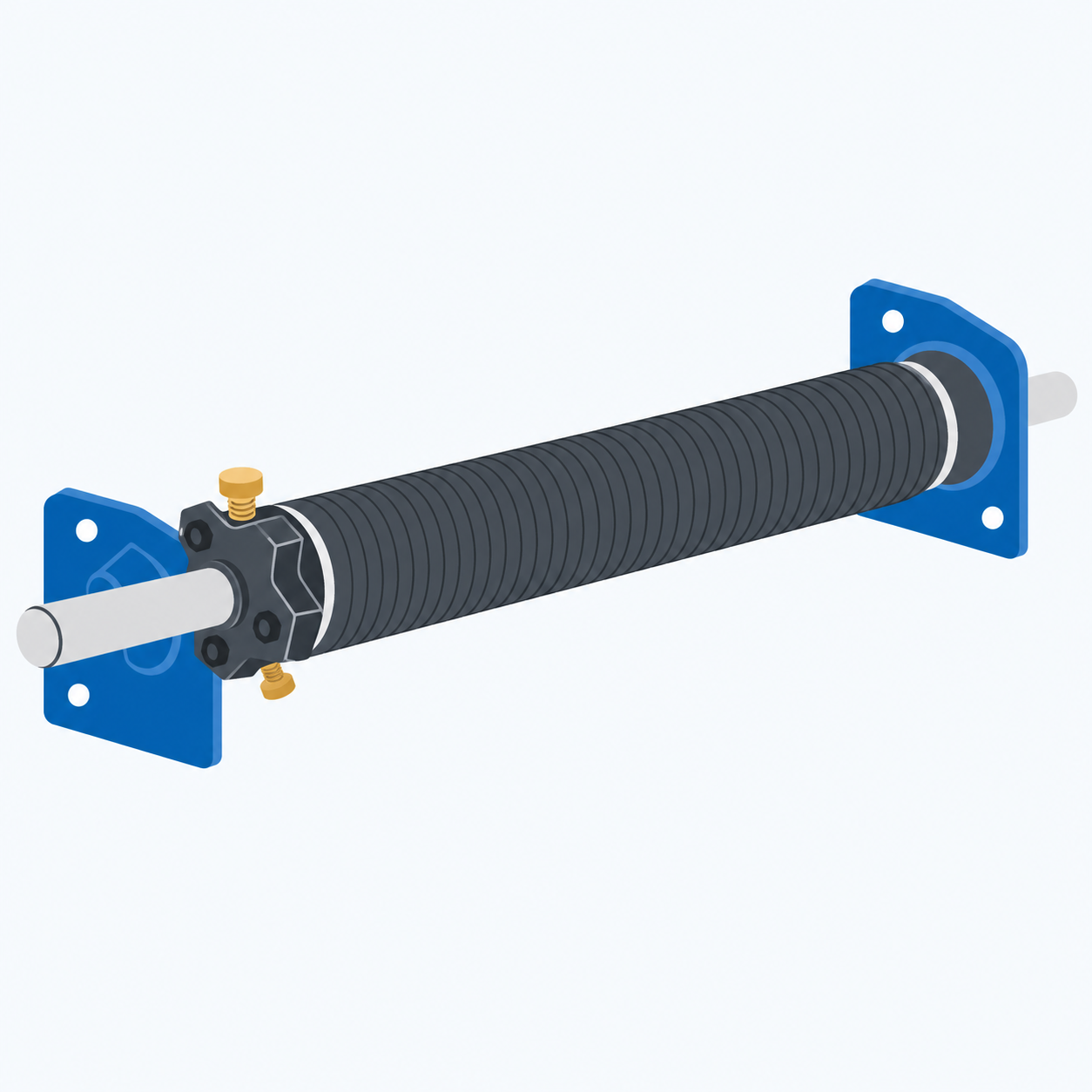 Garage door torsion spring illustration